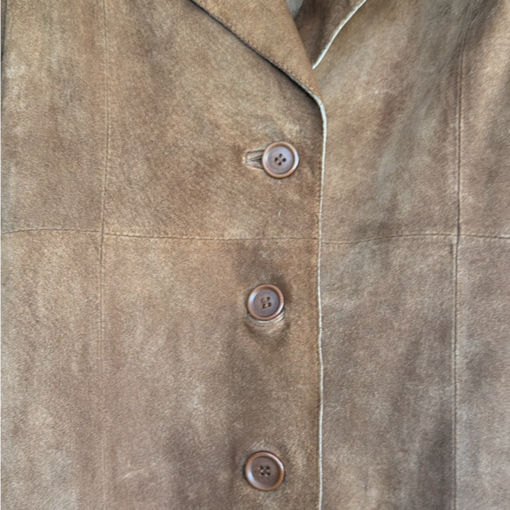 Tan Women's Jacket with Belt - Picture 5 of 6